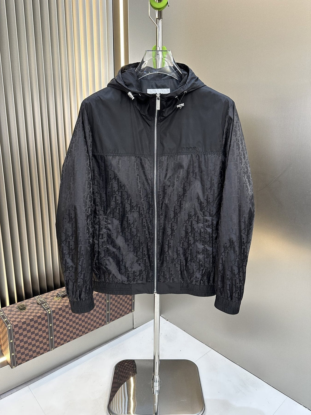 Dior Hooded Two-Tone Windbreaker