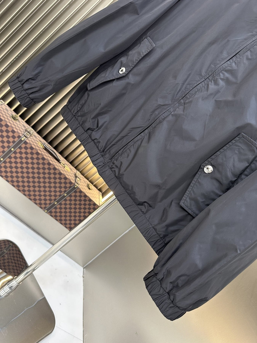 Prada Stand-Collar Zip Jacket