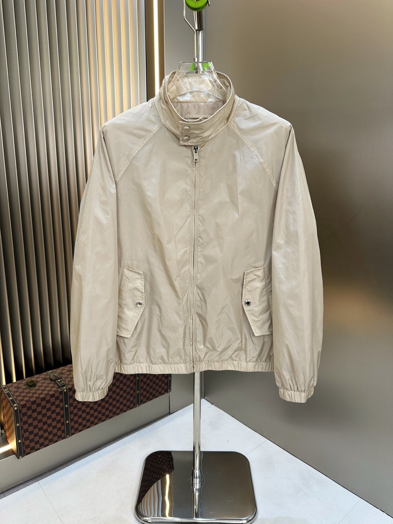 Prada Stand-Collar Zip Jacket