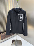 Moncler Hooded Graphic Zip Jacket