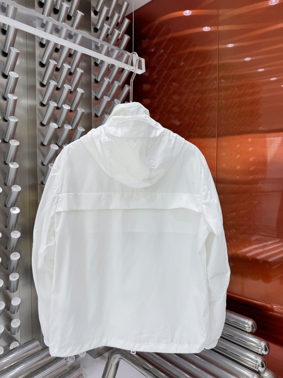 Burberry Logo-Panel Hooded Windbreaker Jacket