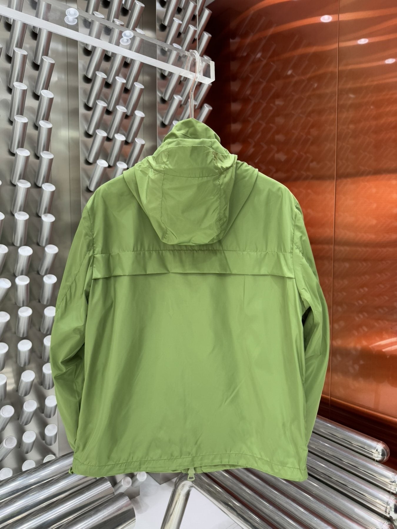 Burberry Logo-Panel Hooded Windbreaker Jacket
