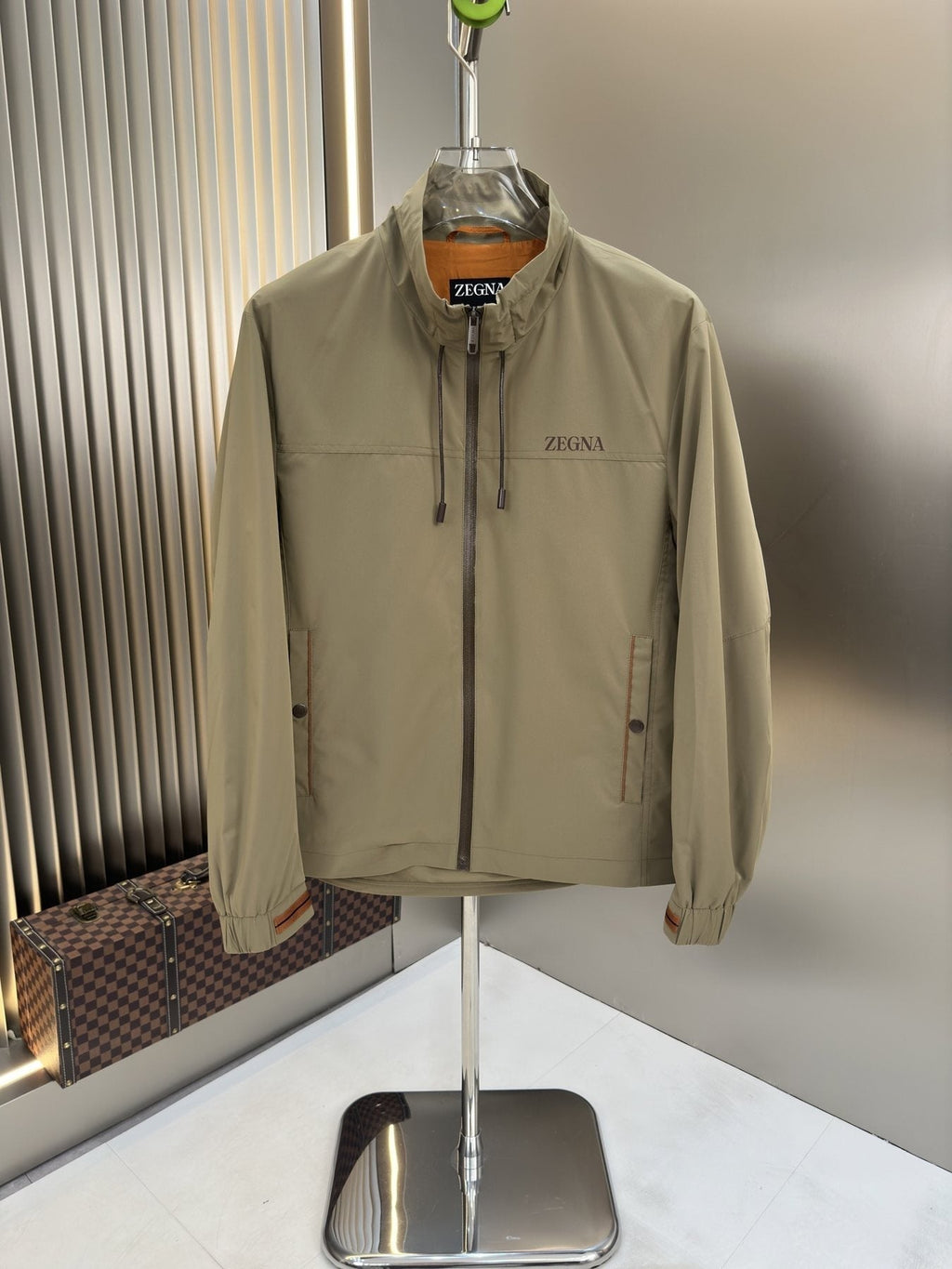 Zegna Stand-Collar Zip Jacket