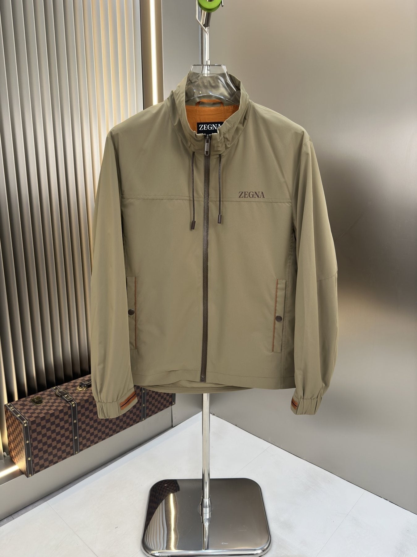 Zegna Stand-Collar Zip Jacket