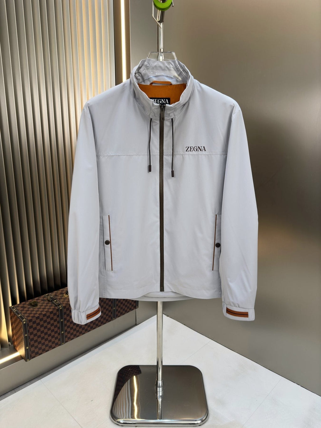 Zegna Stand-Collar Zip Jacket