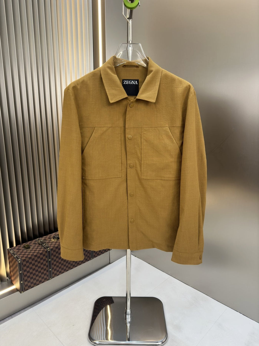 Zegna Lined Button-Front Jacket