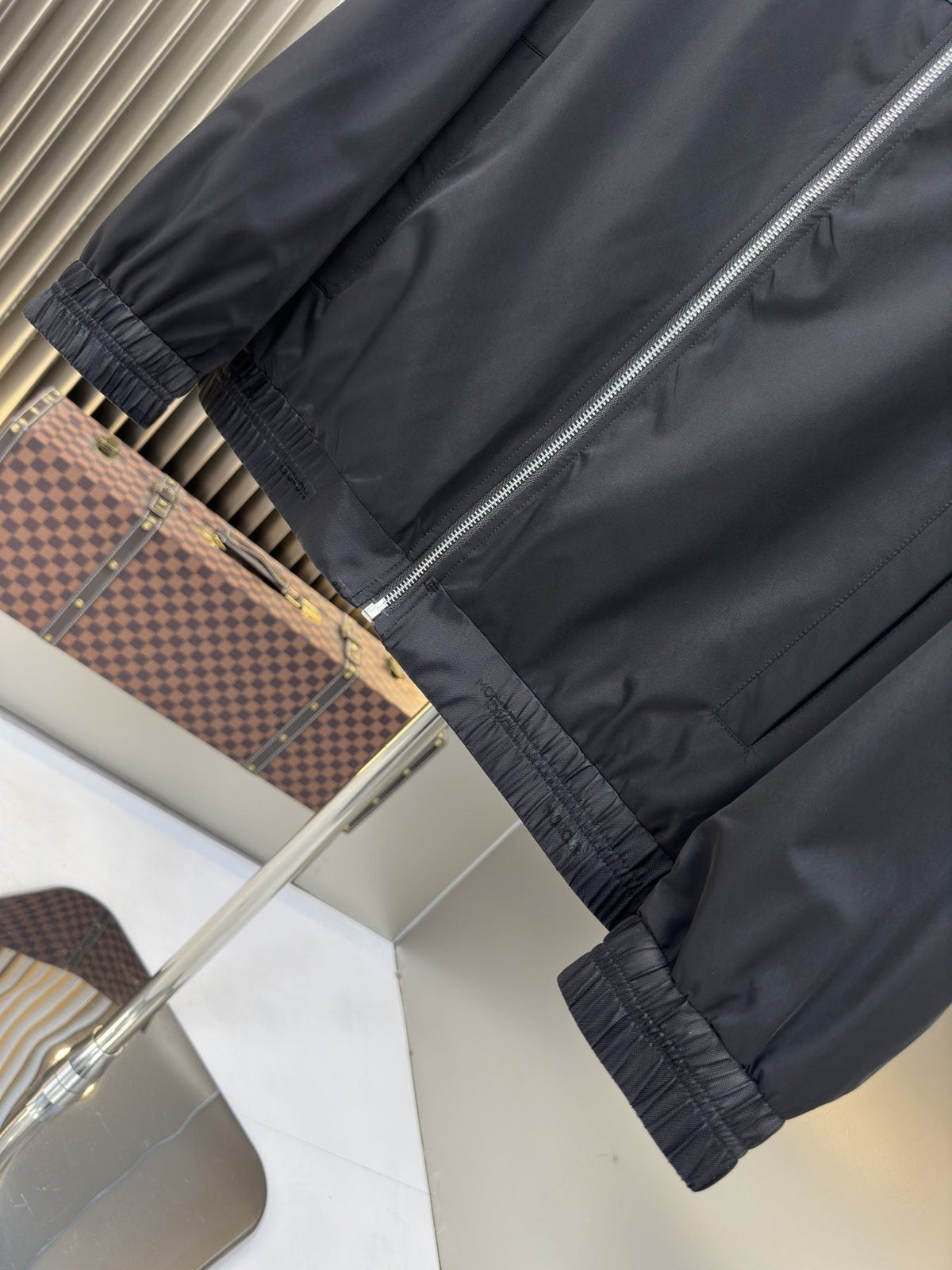 Moncler Hooded Contrast Panel Zip Jacket