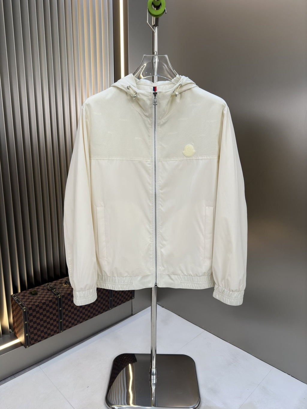 Moncler Hooded Contrast Panel Zip Jacket