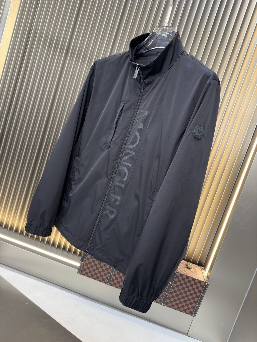 Moncler Stand Collar Full-Zip Jacket