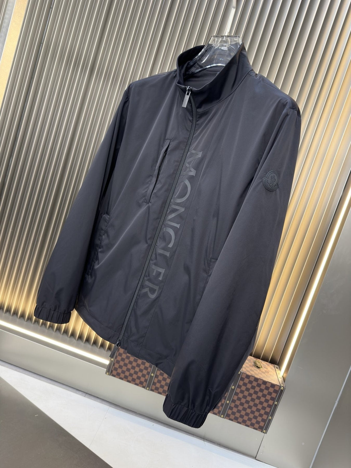 Moncler Stand Collar Full-Zip Jacket