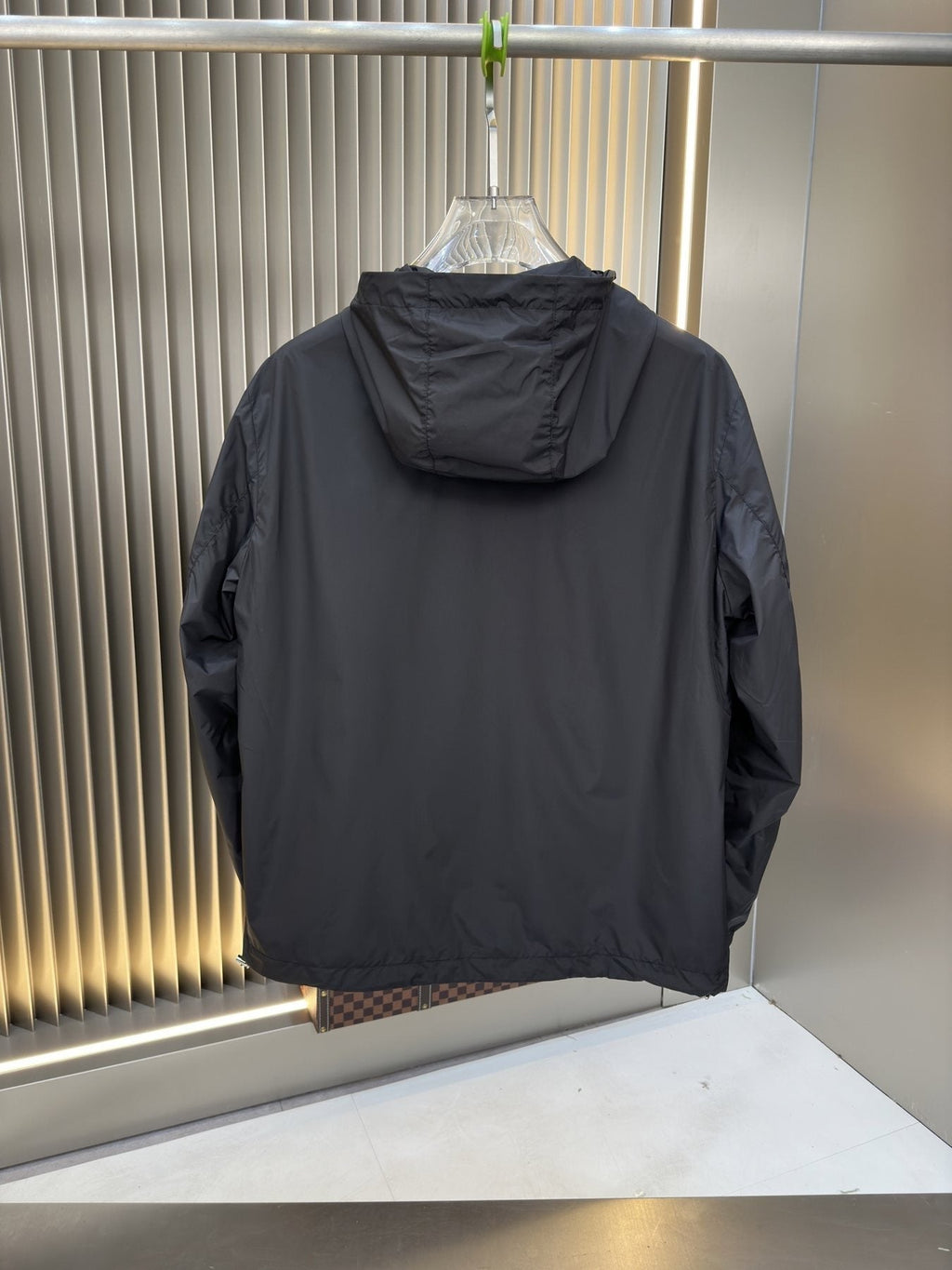 Moncler Hooded Contrast Trim Zip Jacket