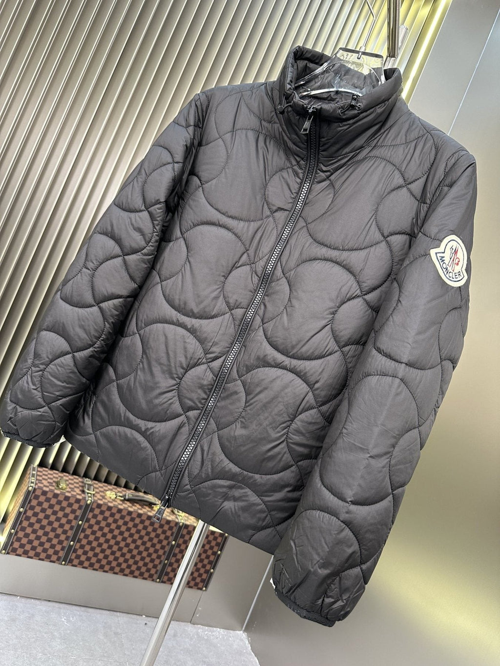 Moncler Black Quilted Puffer Coat