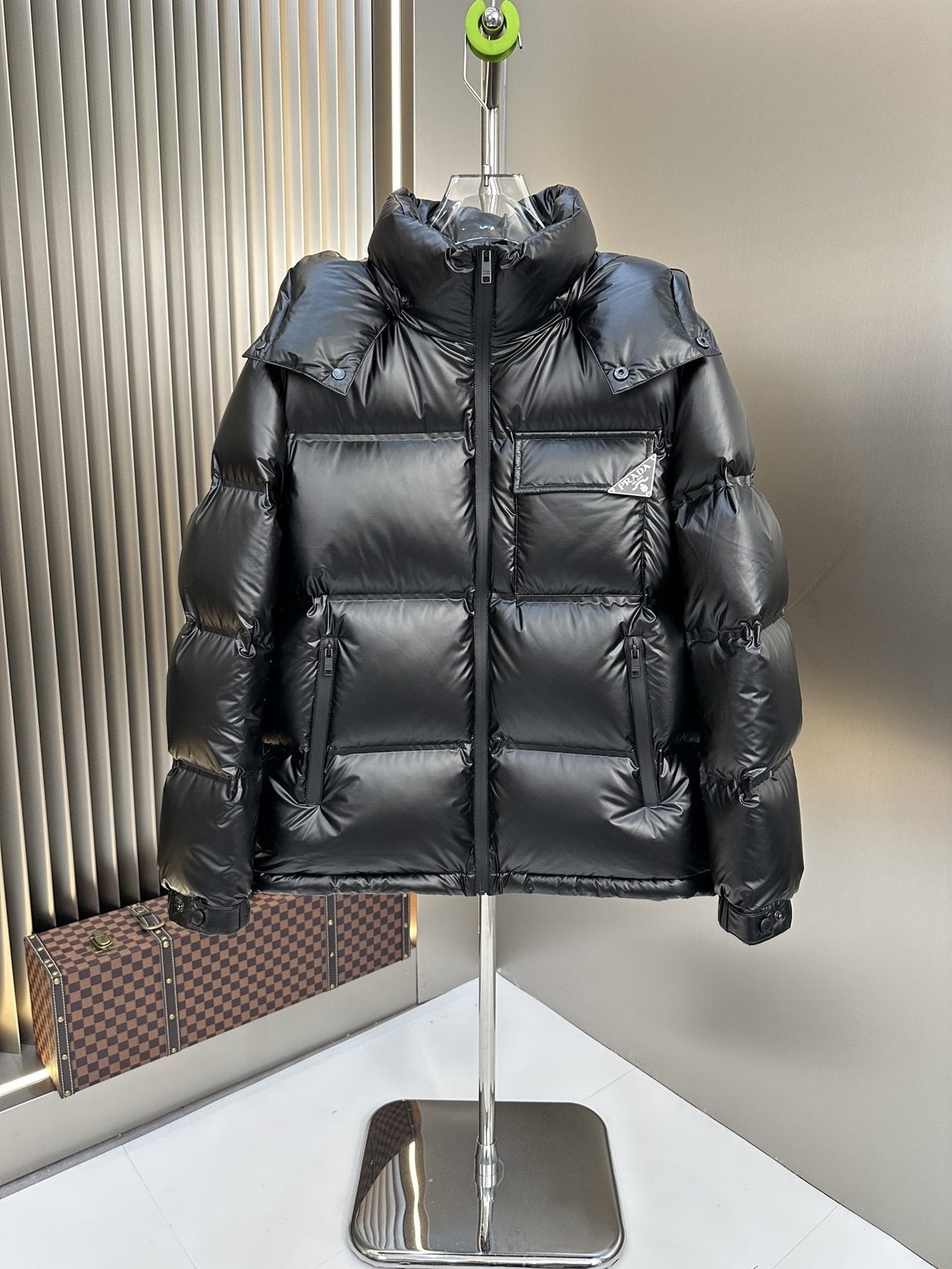 Prada Hooded Quilted Puffer Jacket
