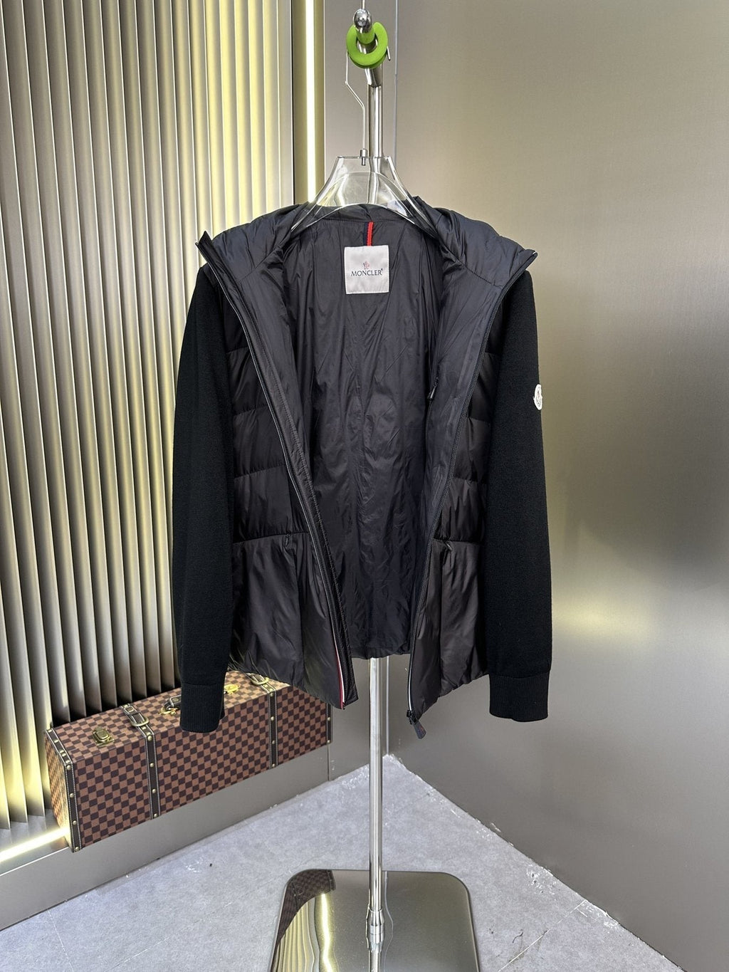 Moncler Black Quilted Hybrid Jacket