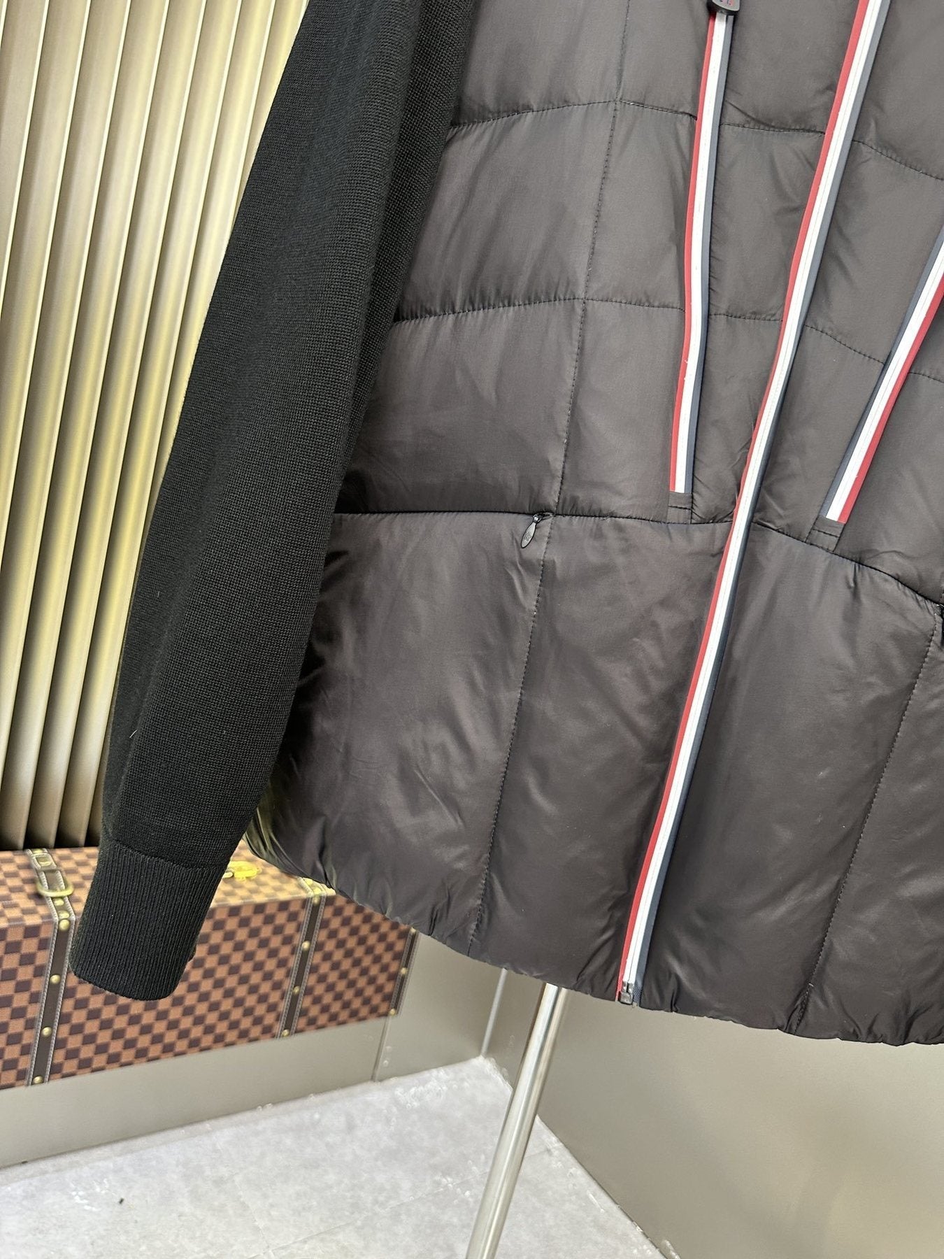 Moncler Black Quilted Hybrid Jacket