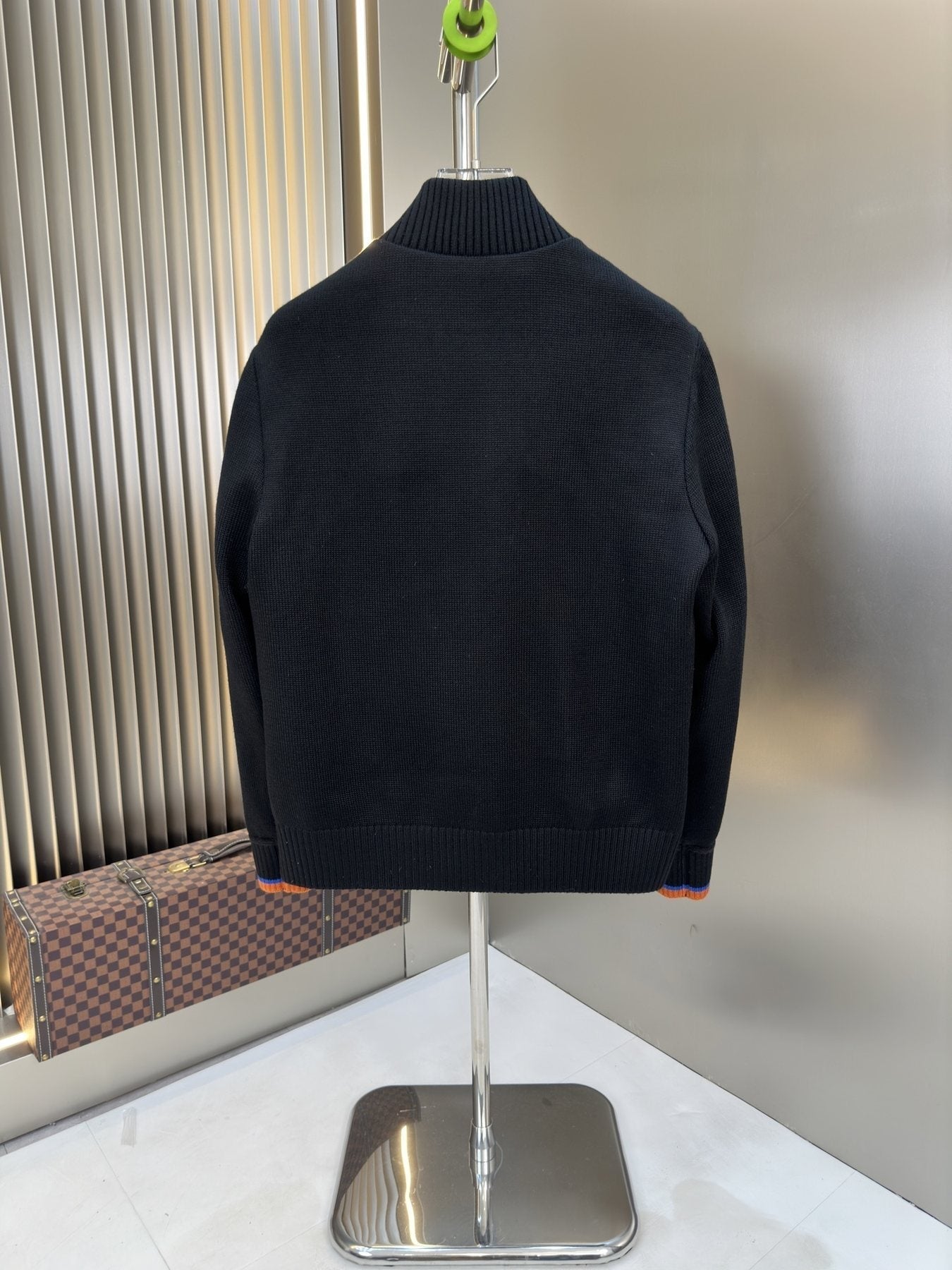 Moncler Quilted Knit-Sleeve Zip Jacket