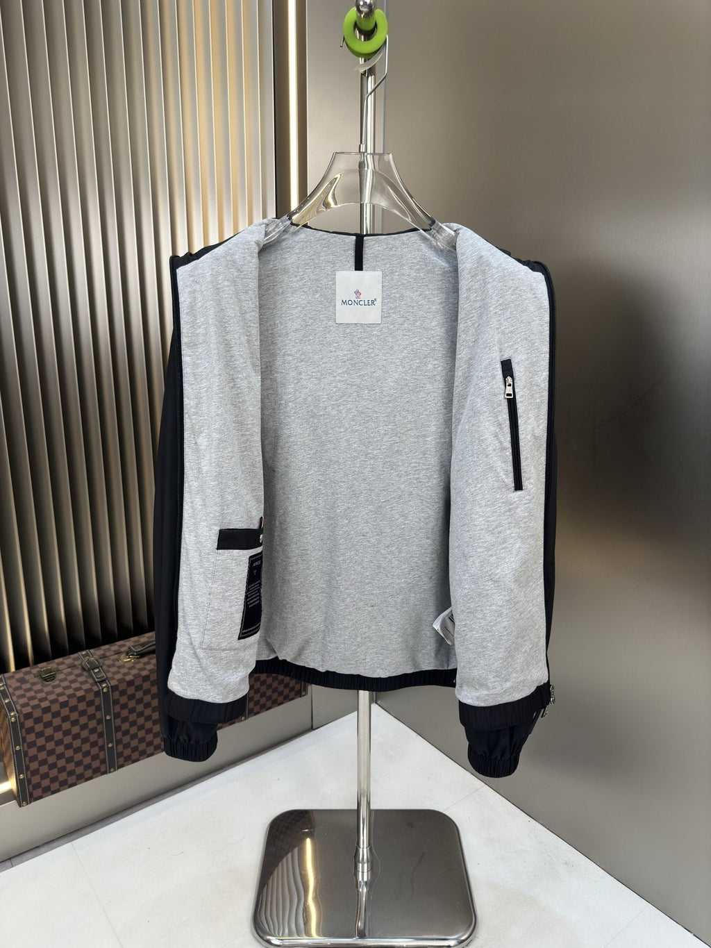 Moncler Hooded Zip-Front Jacket