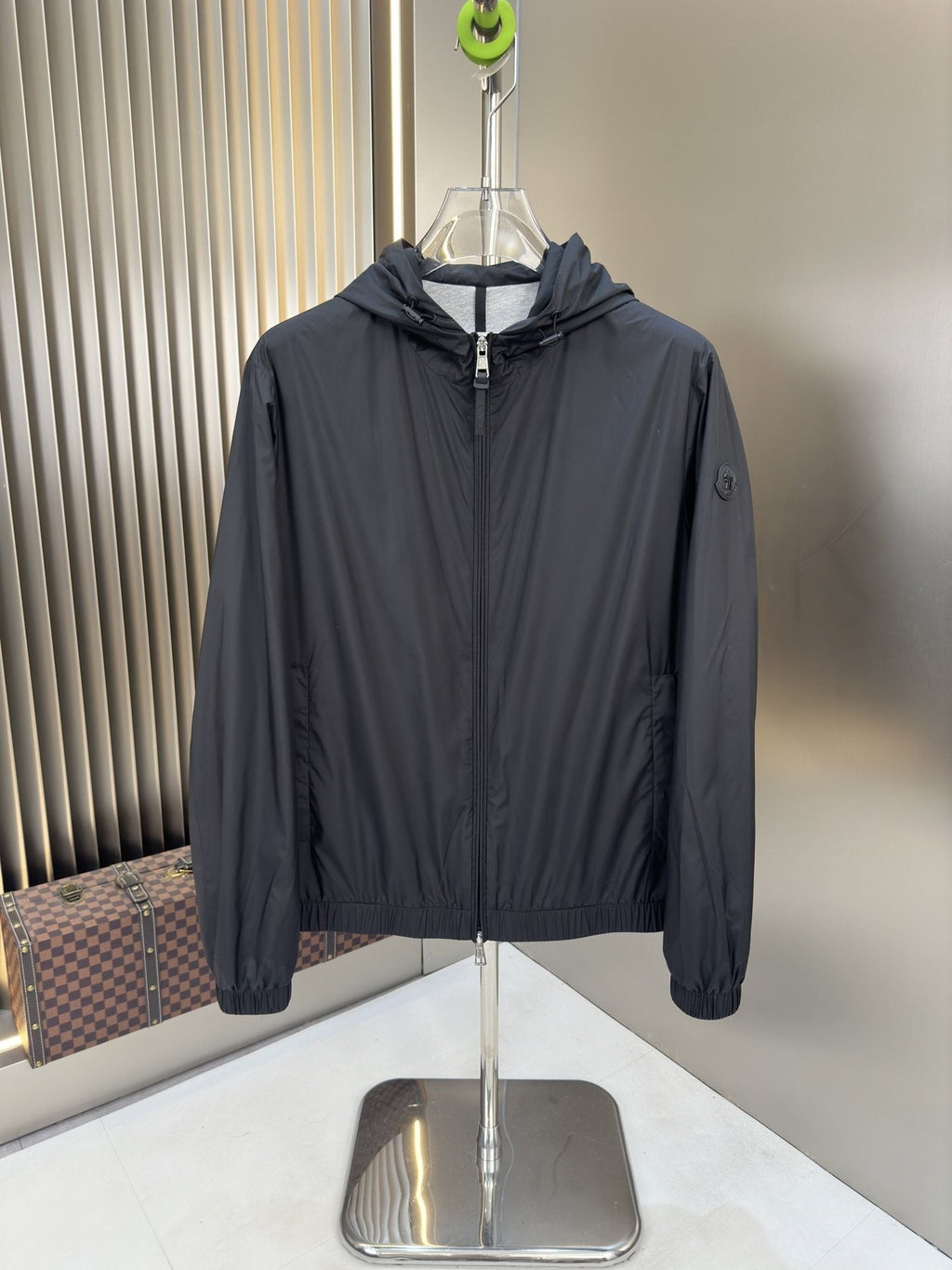 Moncler Hooded Zip-Front Jacket
