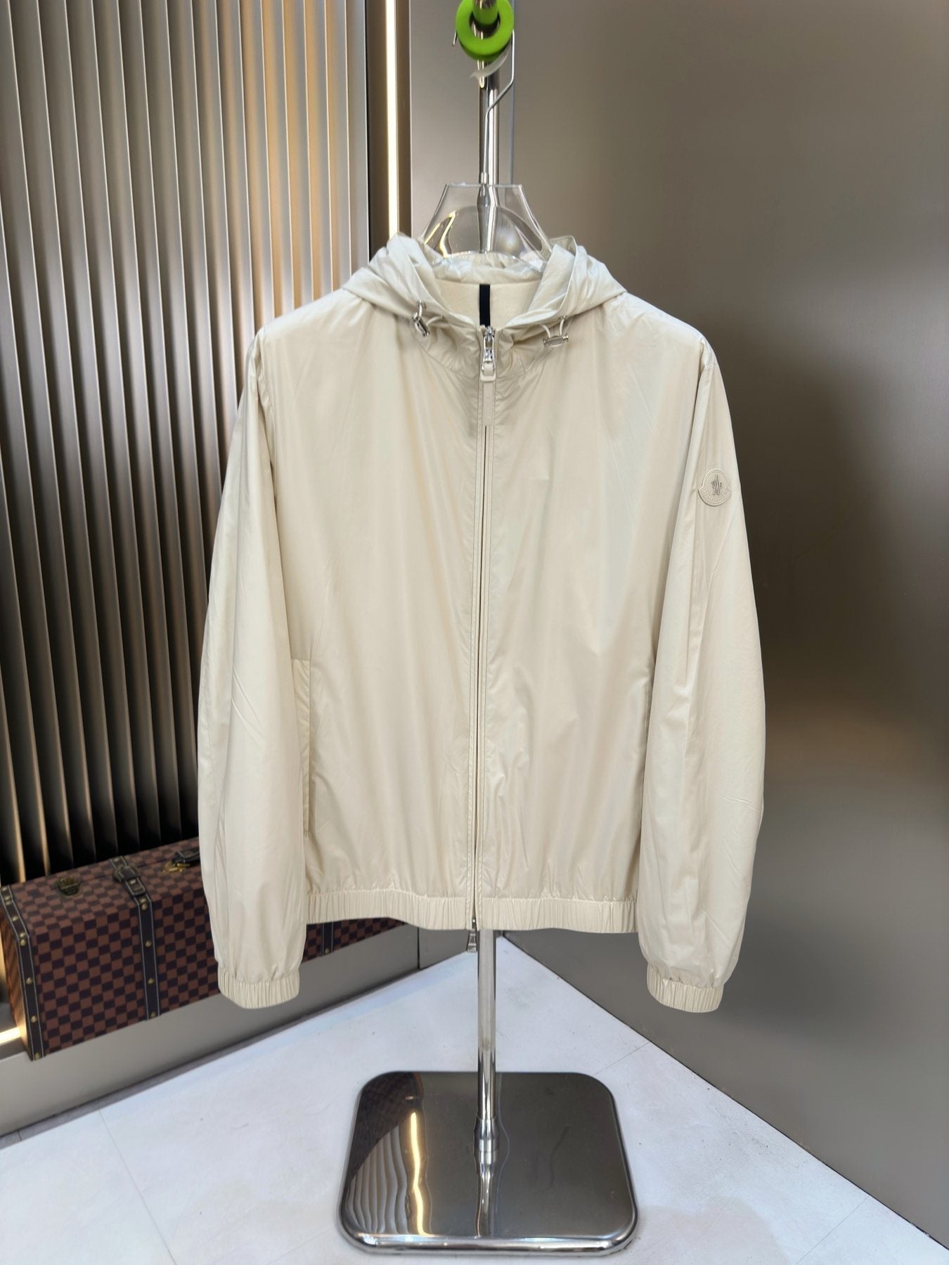 Moncler Hooded Zip-Front Jacket