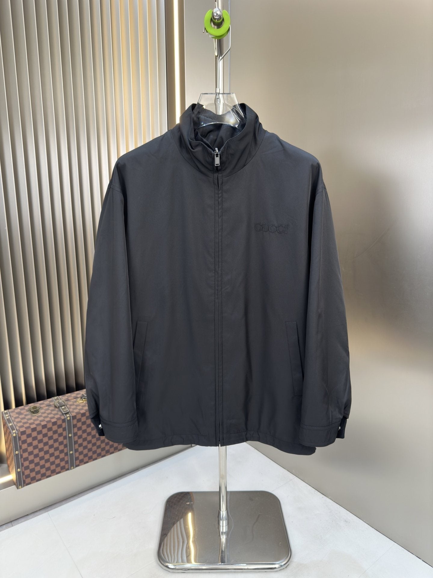 Gucci Reversible Tonal Monogram Hooded Jacket