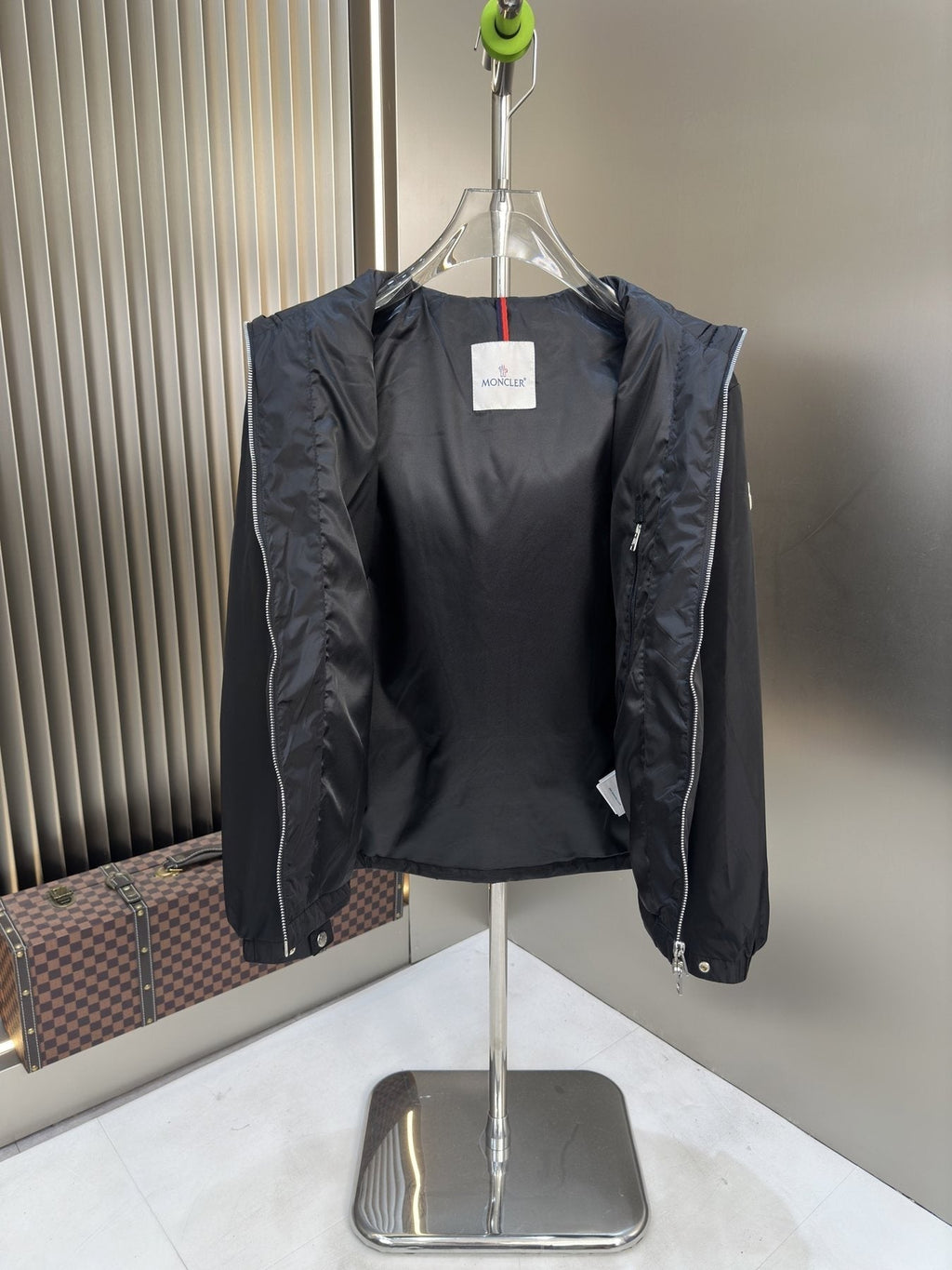 Moncler Hooded Zip-Front Jacket