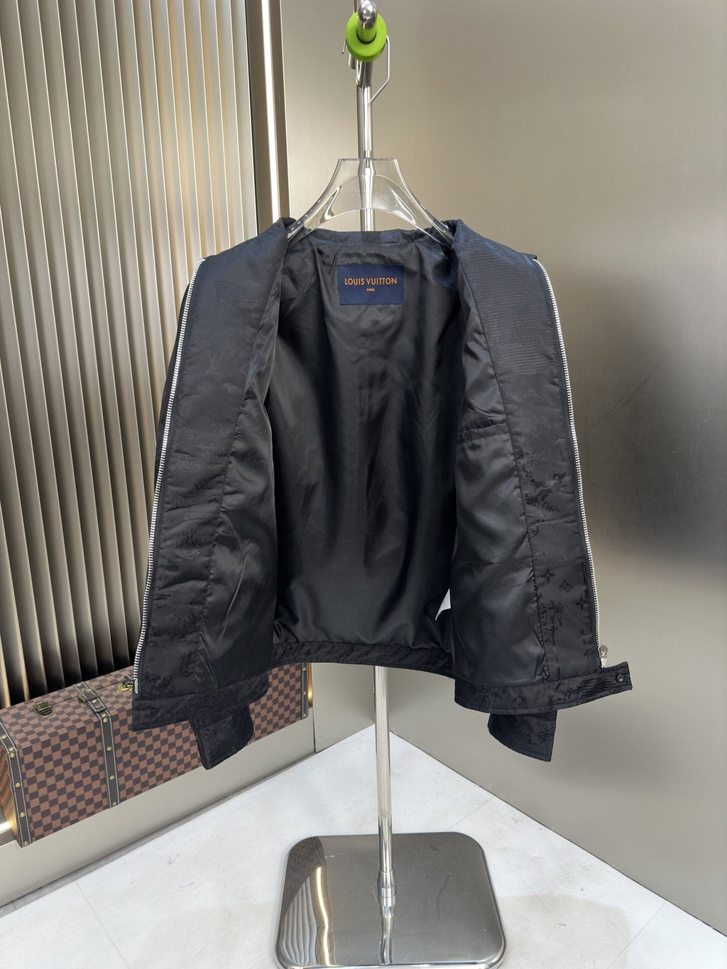 LV Tonal Monogram Zip-Front Jacket