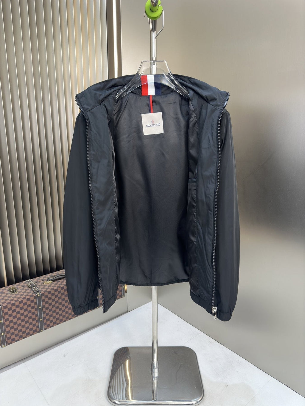Moncler Hooded Zip-Front Jacket