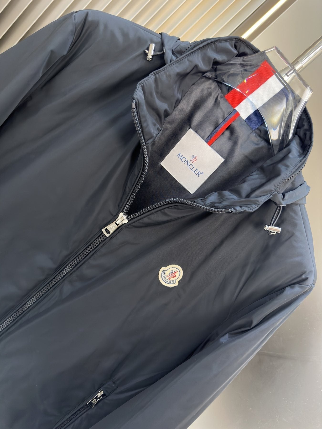 Moncler Hooded Zip-Front Jacket