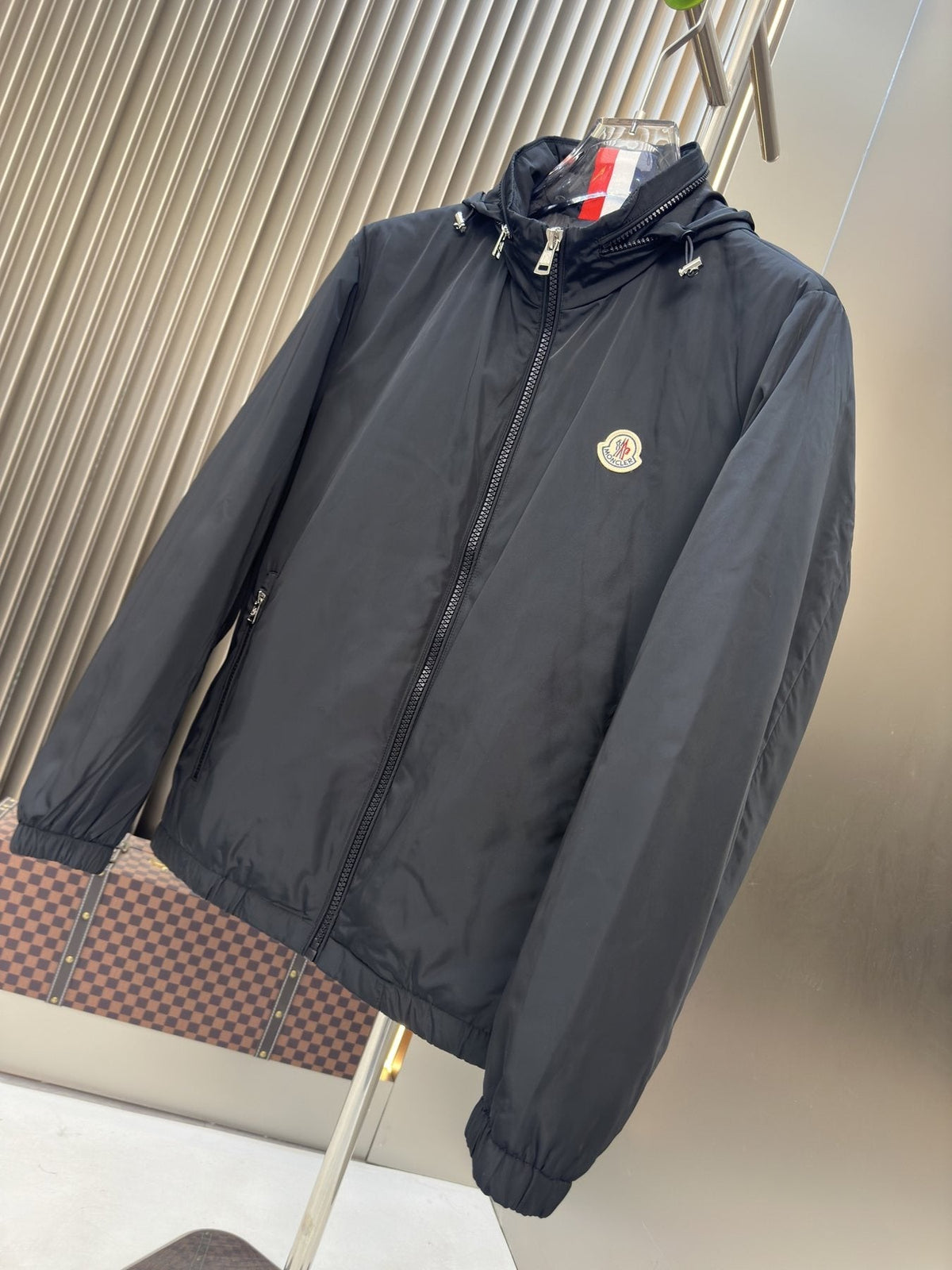 Moncler Hooded Zip-Front Jacket