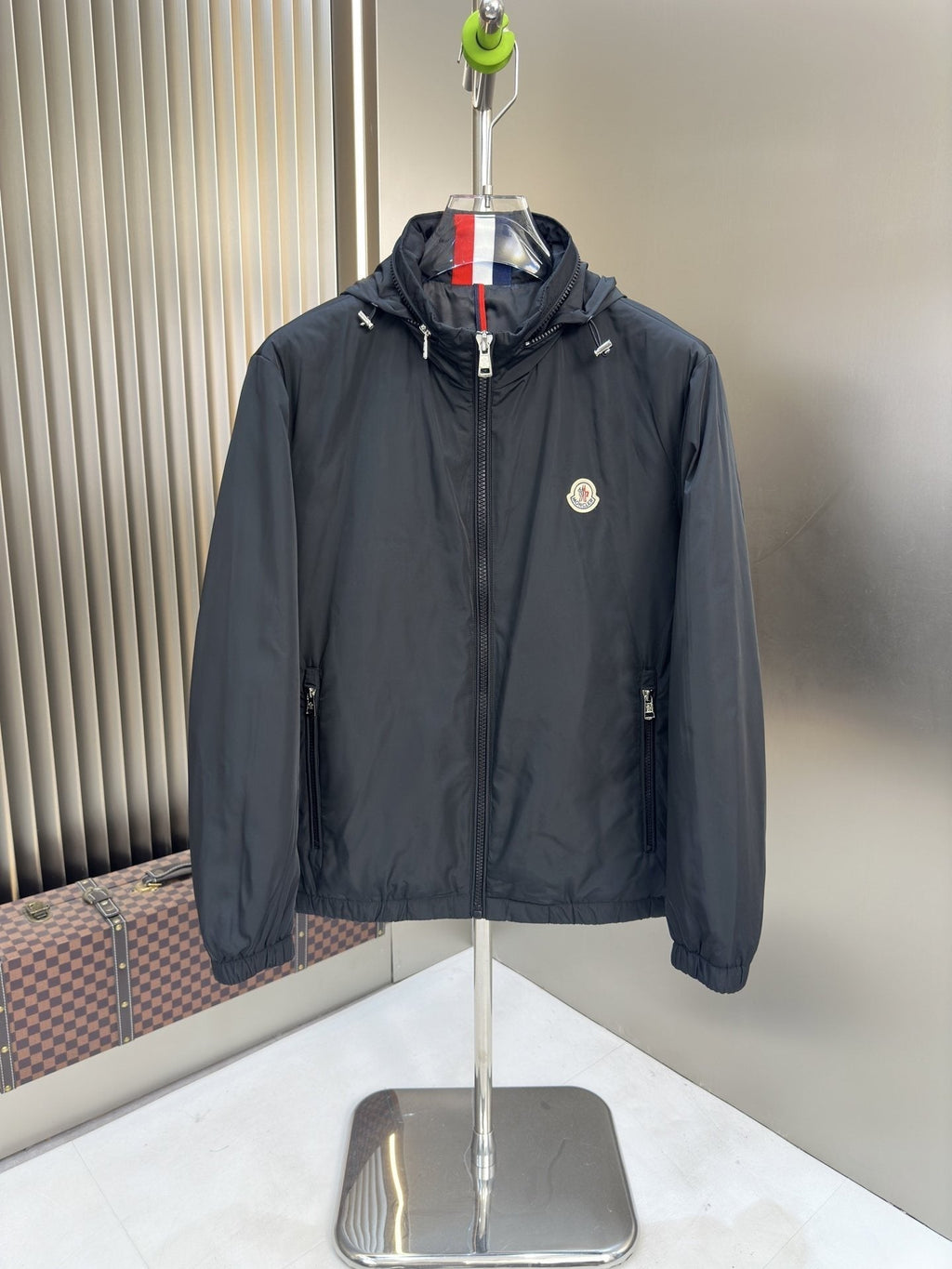 Moncler Hooded Zip-Front Jacket