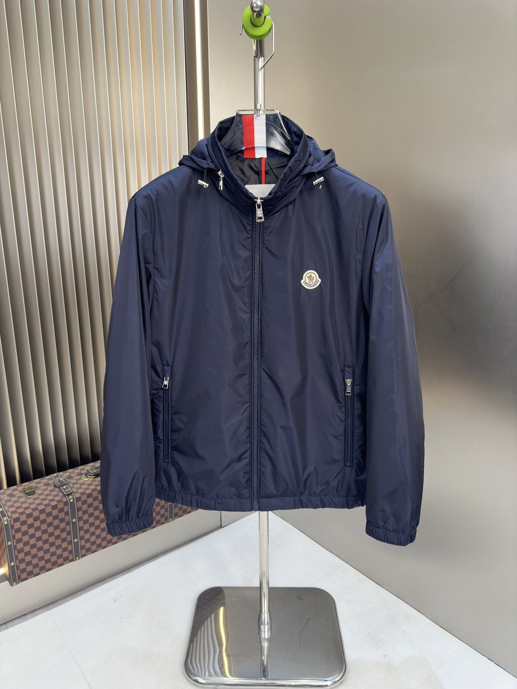 Moncler Hooded Zip-Front Jacket