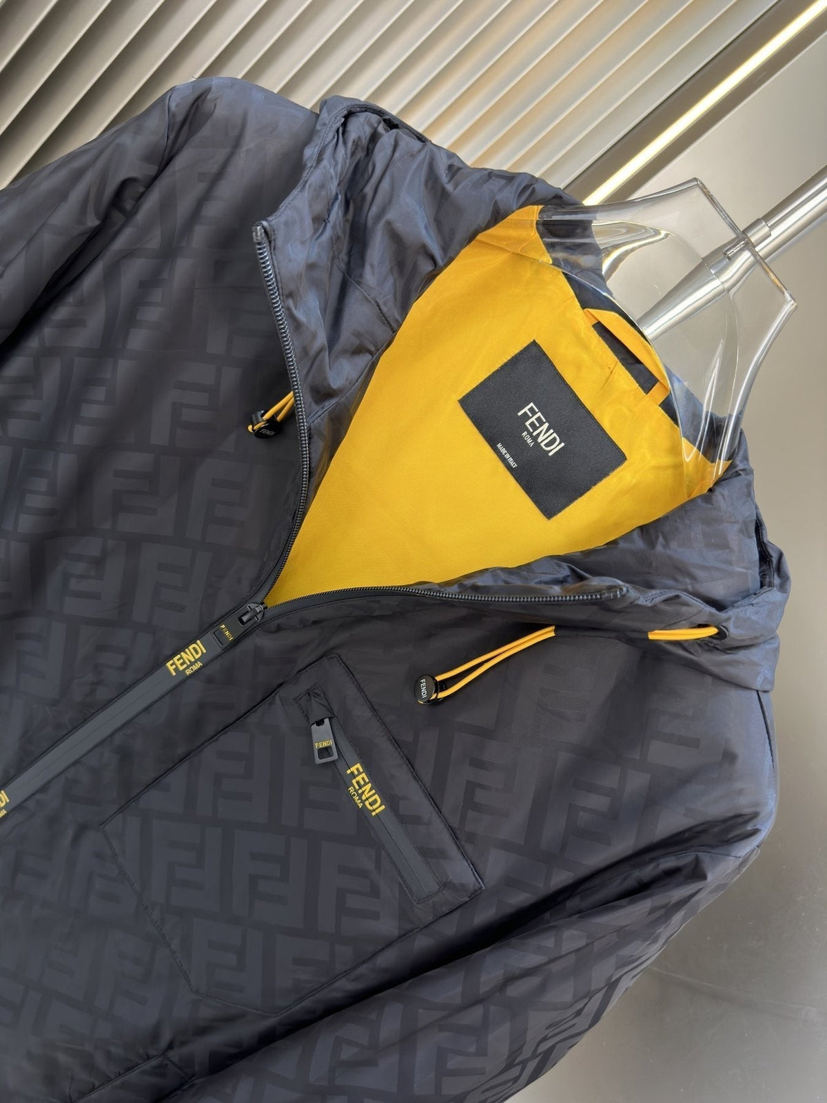 Fendi Monogram Hooded Jacket