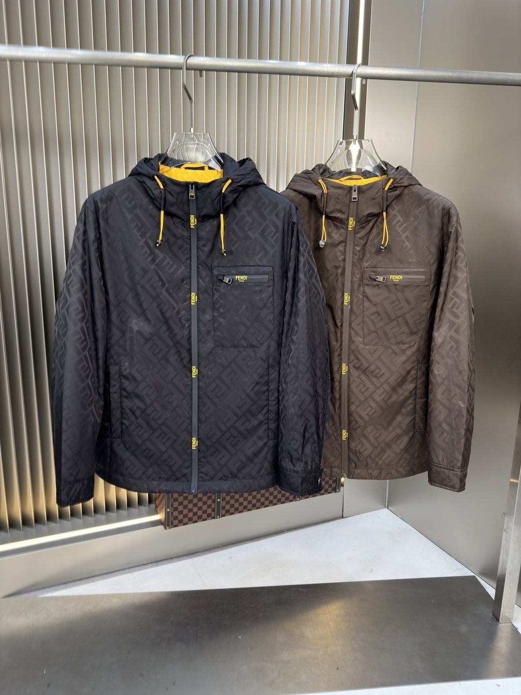 Fendi Monogram Hooded Jacket