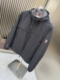 Moncler Hooded Zip-Front Jacket