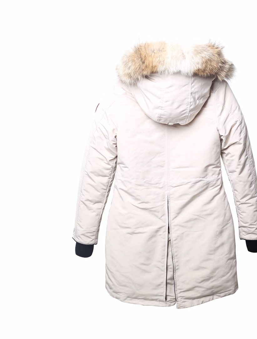 Canada Goose Women's Hooded Fur-Trim Long Down Jacket