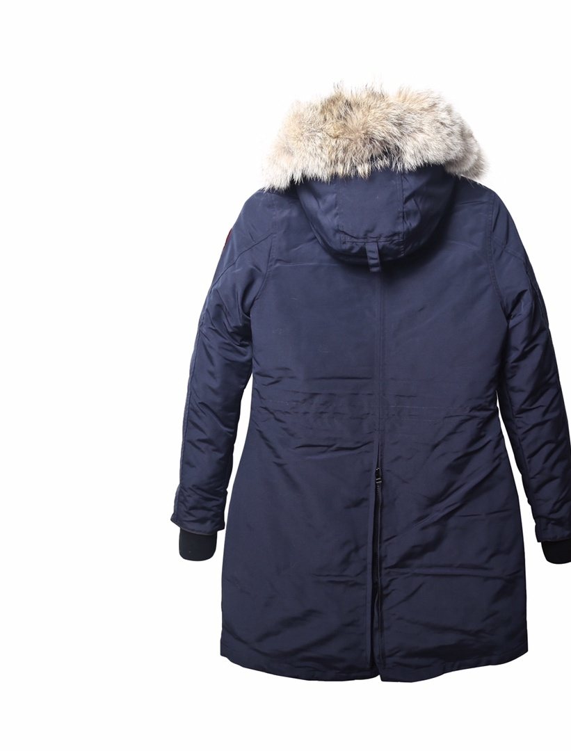 Canada Goose Women's Hooded Fur-Trim Long Down Jacket