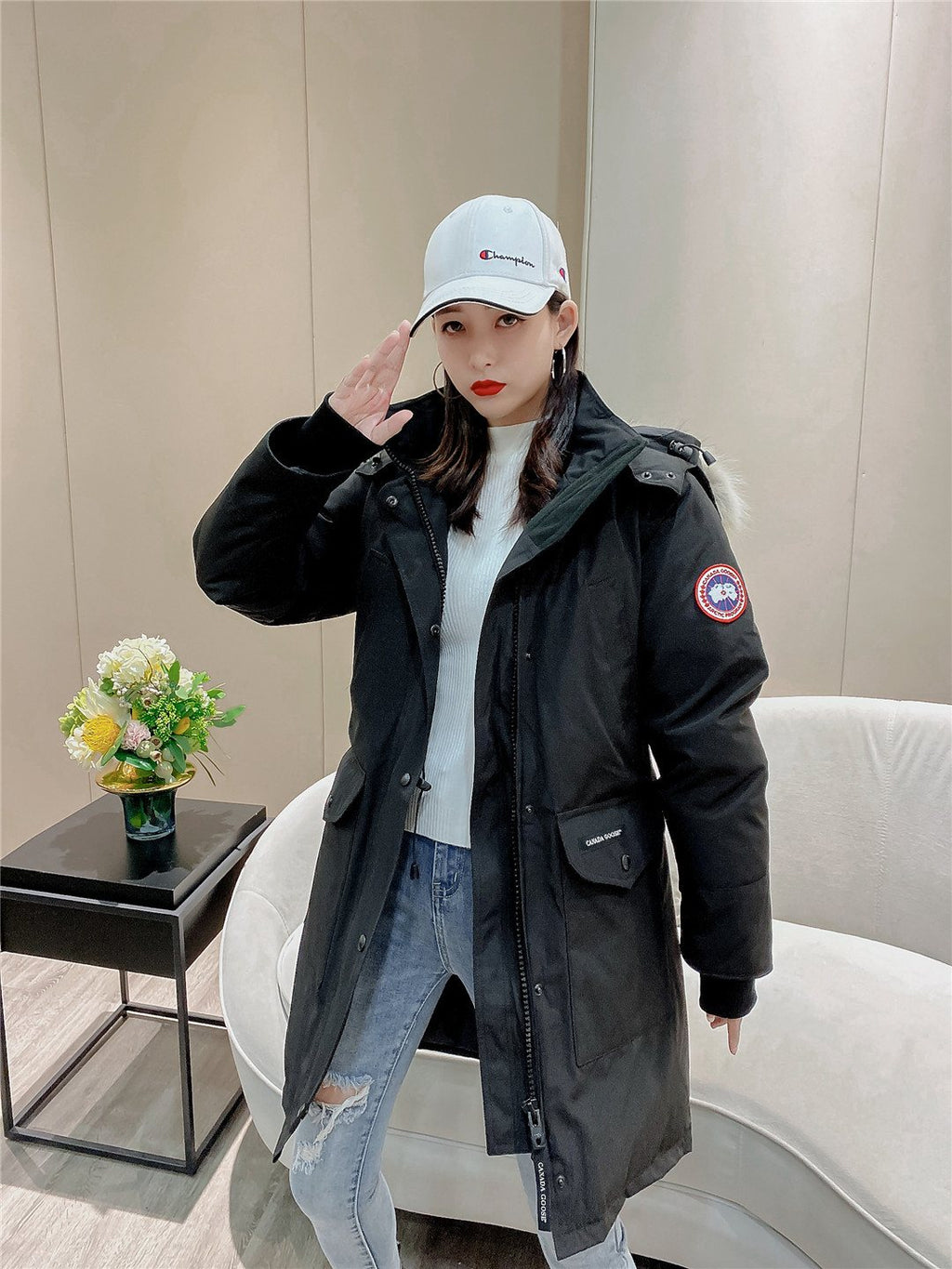 Canada Goose Fur-Trim Hooded Parka