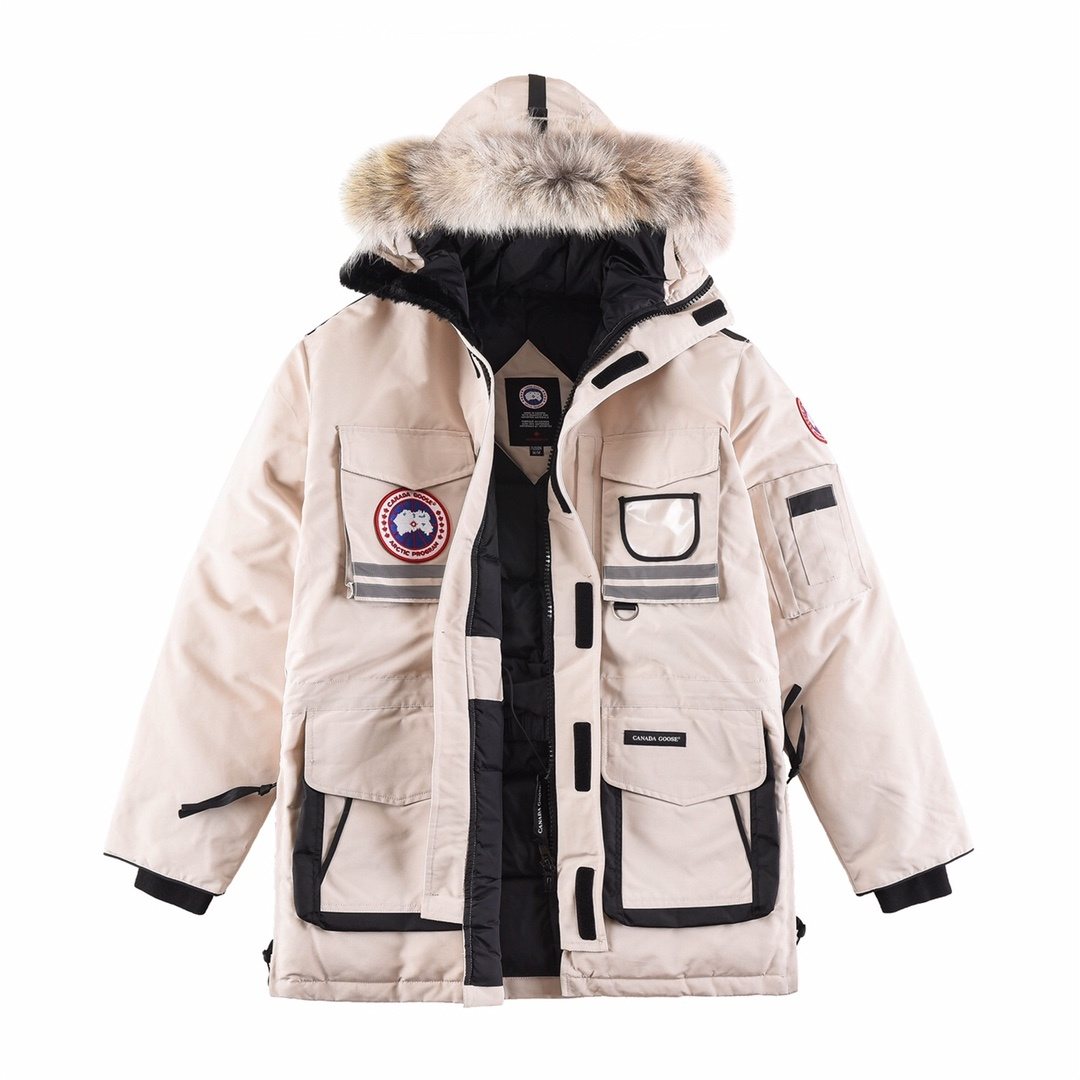 Canada Goose Hooded Long Down Jacket