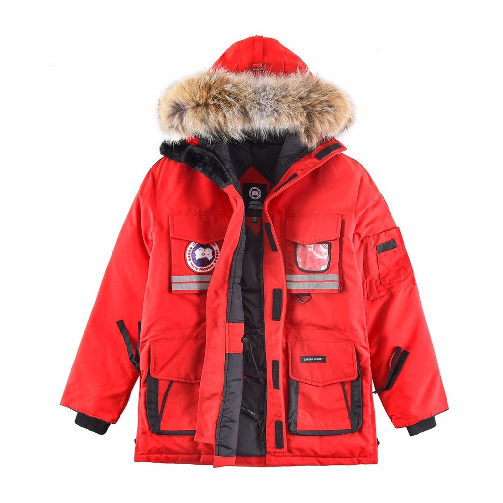 Canada Goose Hooded Long Down Jacket