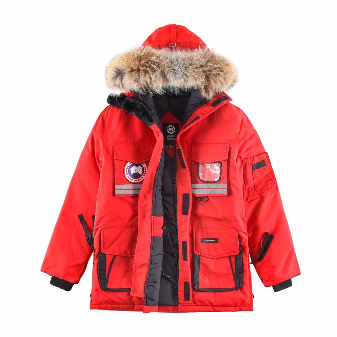 Canada Goose Hooded Long Down Jacket