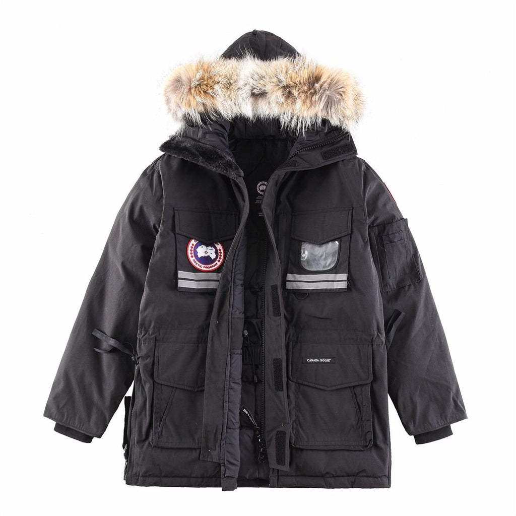 Canada Goose Hooded Long Down Jacket