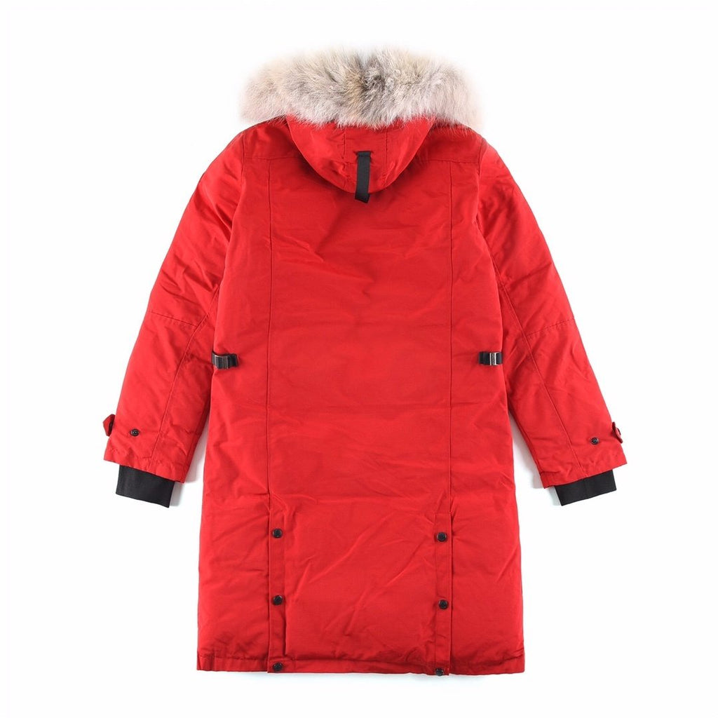 Canada Goose Women's Fur-Trim Hooded Long Down Jacket