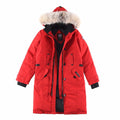 Canada Goose Women's Fur-Trim Hooded Long Down Jacket