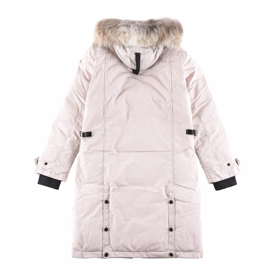 Canada Goose Women's Fur-Trim Hooded Long Down Jacket