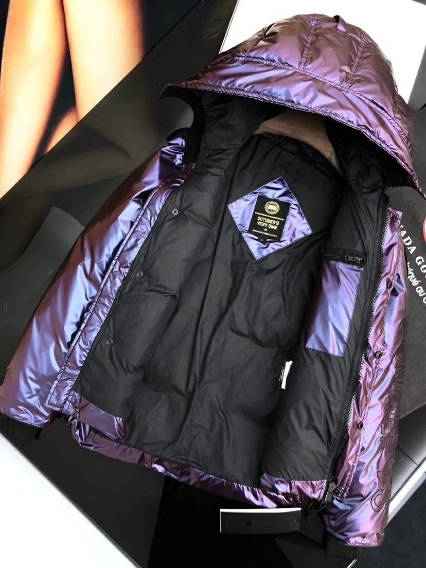 Canada Goose Iridescent Purple Hooded Puffer Jacket