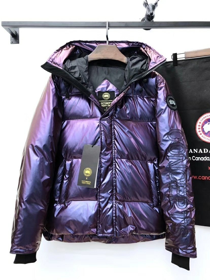 Canada Goose Iridescent Purple Hooded Puffer Jacket