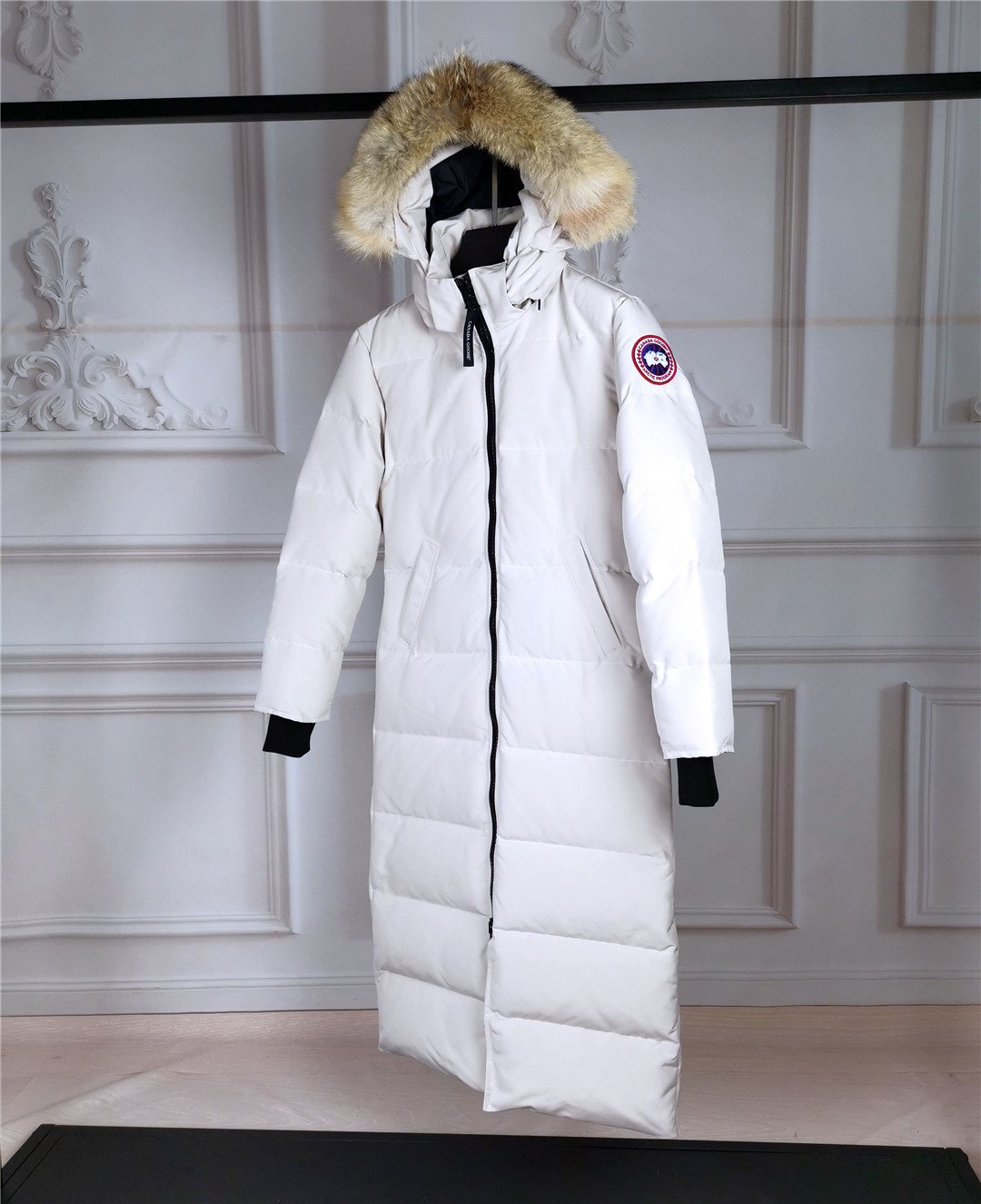 Canada Goose Women's Hooded Fur-Trim Long Down Jacket