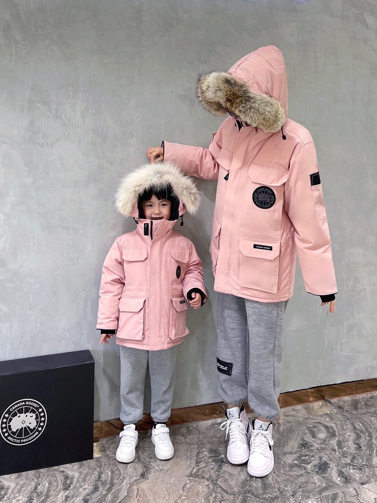 Canada Goose Kids' Fur-Trim Hooded Down Jacket