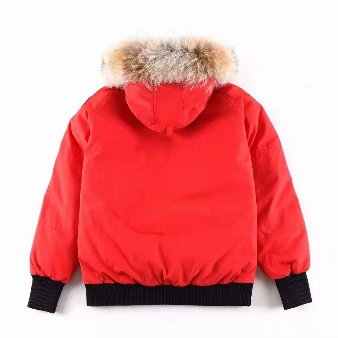 Canada Goose Fur-Trim Hooded Bomber Jacket