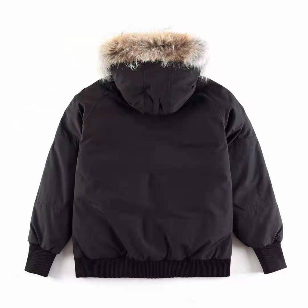 Canada Goose Fur-Trim Hooded Bomber Jacket